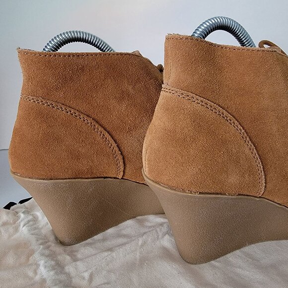 Merona Suede Wedge Heels Size 9 Chestnut *NWT* - Picture 6 of 16
